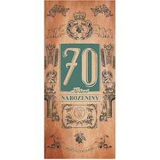 Mléčná čokoláda 100 g pro muže k 70. narozeninám