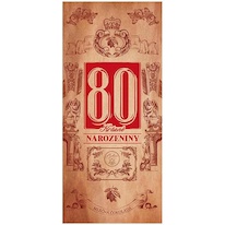 Mléčná čokoláda 100 g pro muže k 80. narozeninám