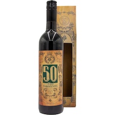 Dárkové červené víno pro muže k 50. narozeninám
