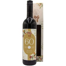 Dárkové červené víno pro ženu k 60. narozeninám