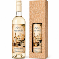 Dárkové bílé víno pro učitelku 0,75 l – Chardonnay