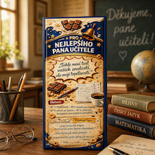 Dárková mléčná čokoláda 100 g – pro pana učitele