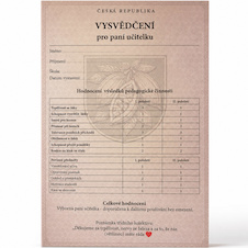 Vysvědčení pro učitelku - sada čokolád 6×25 g