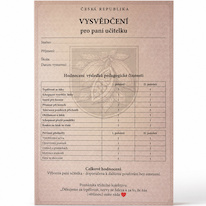 Vysvědčení pro učitelku - sada čokolád 6×25 g