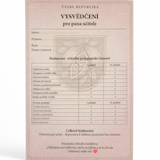 Vysvědčení pro učitele - sada čokolád 6×25 g