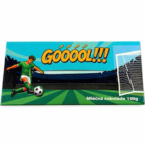 Interaktivní mléčná čokoláda 100 g - Fotbal