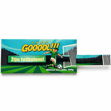 Interaktivní mléčná čokoláda 100 g - Fotbal