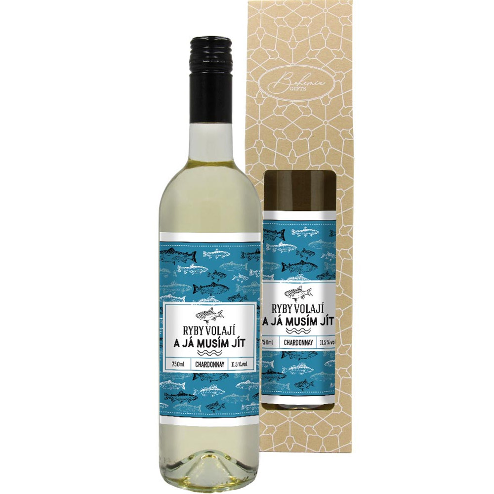 Rybářské víno Chardonnay - Ryby volají