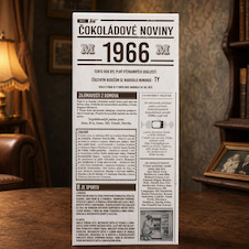 Mléčná čokoláda pro rok narození 1966