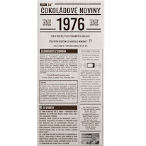 Mléčná čokoláda pro rok narození 1976