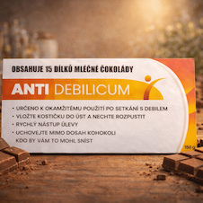 Dárková mléčná čokoláda 100 g – anti-debilicum