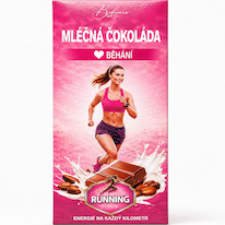 Dárková mléčná čokoláda 100 g BĚHÁNÍ (žena)