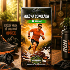 Dárková mléčná čokoláda 100 g BĚHÁNÍ (muž)