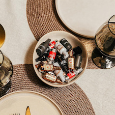 Alkoholové lahvičky z čokolády v dárkovém balení