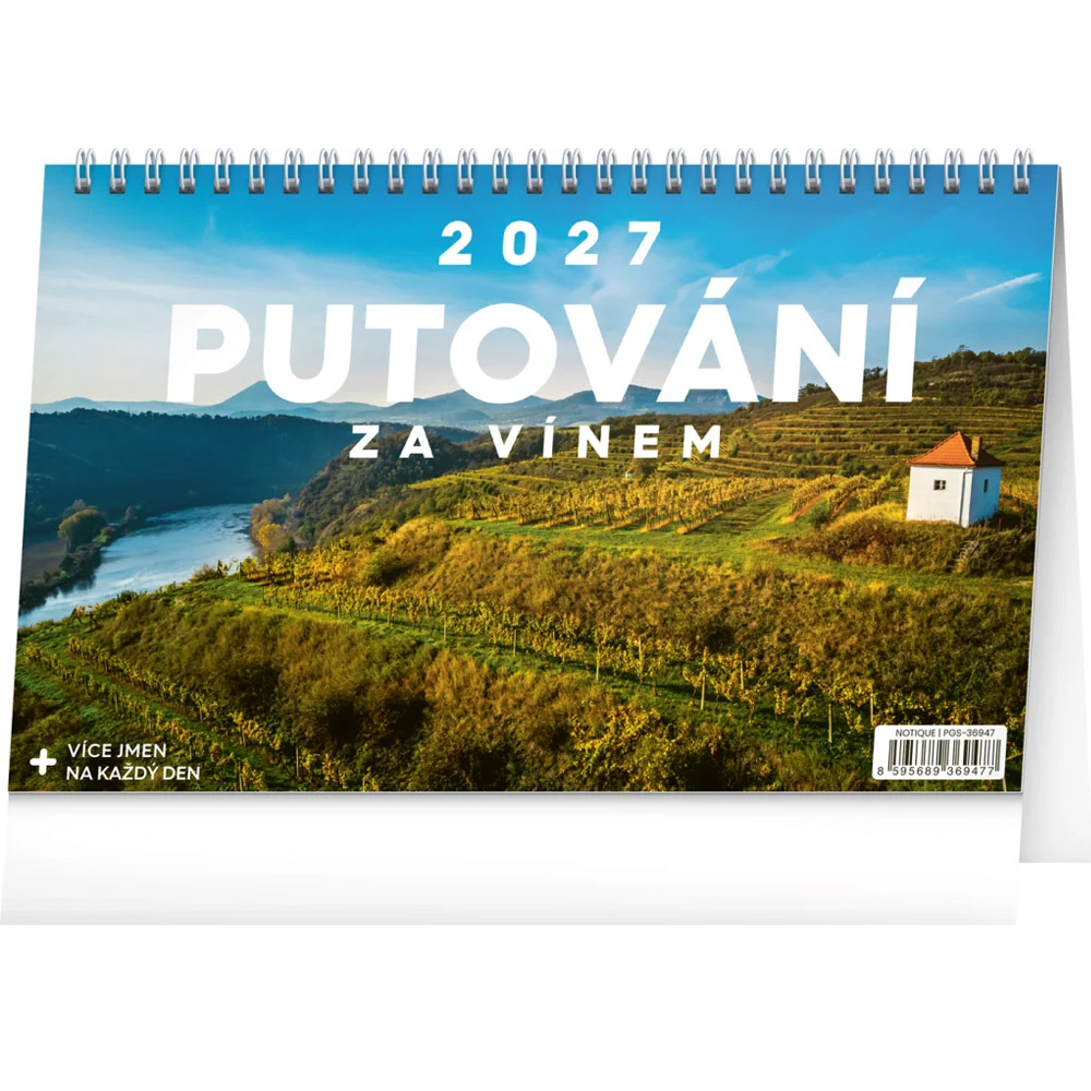 Stolní kalendář 2027 - Putování za vínem
