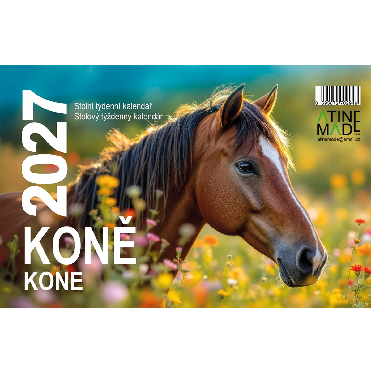 Stolní kalendář 2027 - Koně