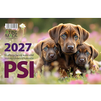 Stolní kalendář 2027 - Psi
