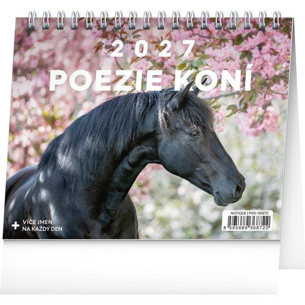 Kalendář 2027 stolní: Poezie koní 16,5 x 13 cm