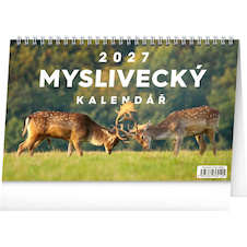 Kalendář 2027 stolní: Myslivecký 23,1 x 14,5 cm