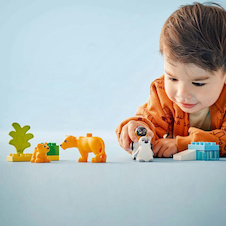 LEGO® DUPLO® 10442 Rodinky divokých zvířat: Tučňáci a lvi