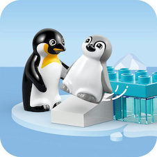 LEGO® DUPLO® 10442 Rodinky divokých zvířat: Tučňáci a lvi
