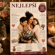 Dárková mléčná čokoláda – Nejlepší maminka