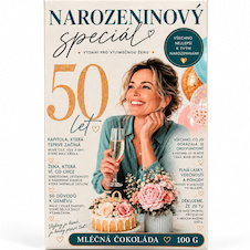 Narozeninový speciál 50 - Dárková mléčná čokoláda