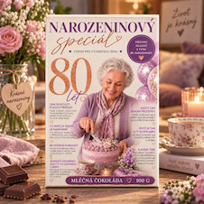 Narozeninový speciál 80 - Dárková mléčná čokoláda