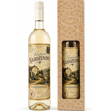Dárkové bílé víno 0,75 l – Krásné narozeniny