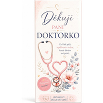 Dárková mléčná čokoláda Děkuji paní doktorko