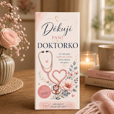 Dárková mléčná čokoláda Děkuji paní doktorko