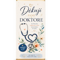 Dárková mléčná čokoláda Děkuji pane doktore