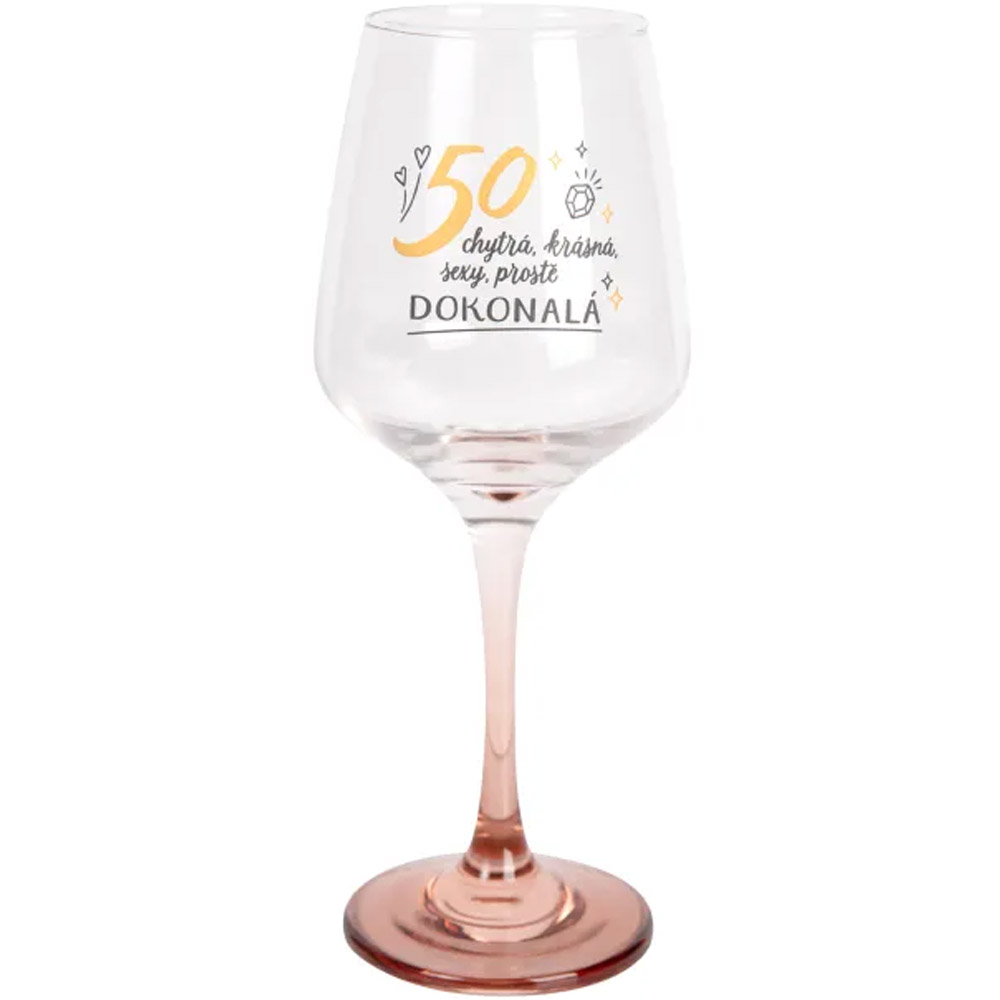 Sklenice na víno 330 ml - 50 let
