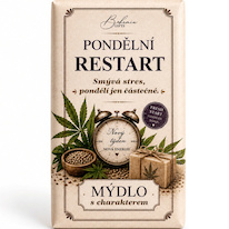 Tuhé mýdlo 100 g – Pondělní restart (konopné)