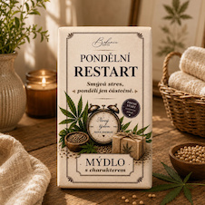 Tuhé mýdlo 100 g – Pondělní restart (konopné)