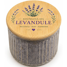 Sůl do koupele 690 g ve skle – levandule