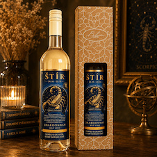 Dárkové bílé víno 0,75 l Chardonnay ŠTÍR