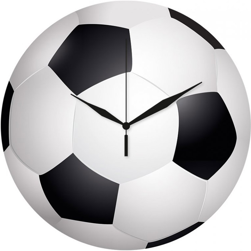 Fotbalové hodiny kulaté