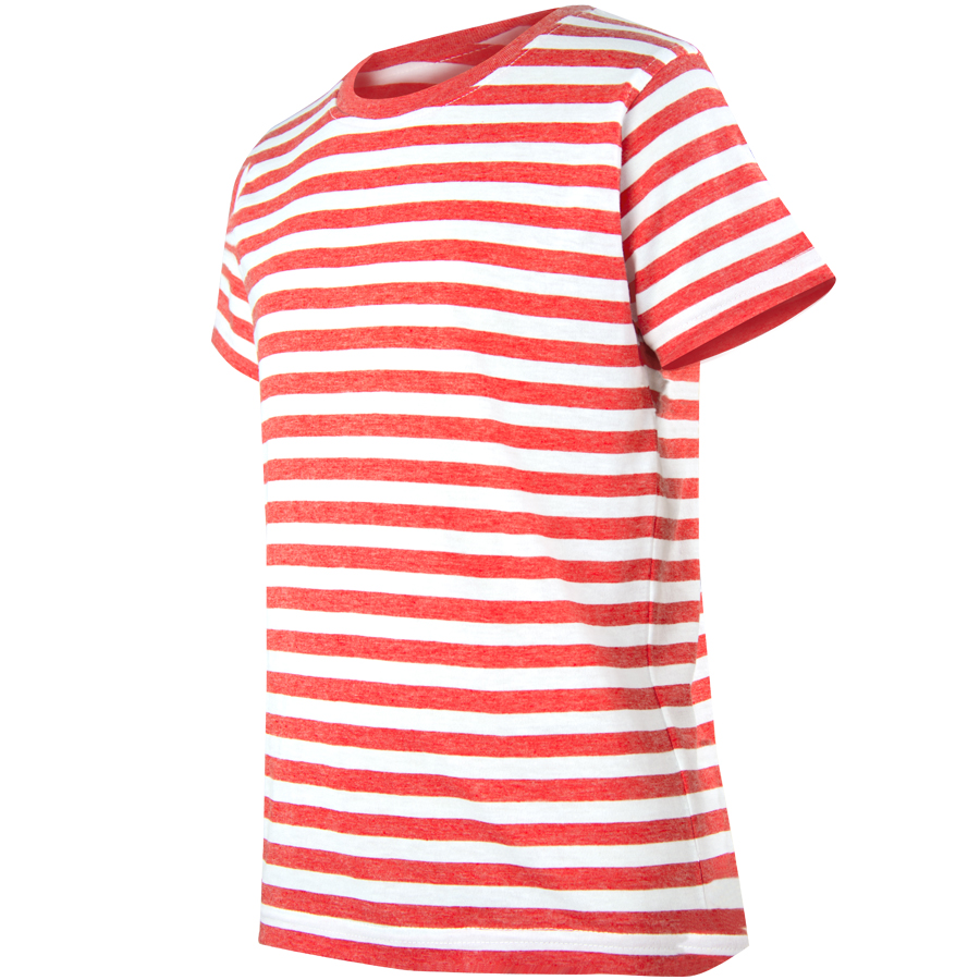 Dětské námořnické tričko Dirk - červenobílé pruhy