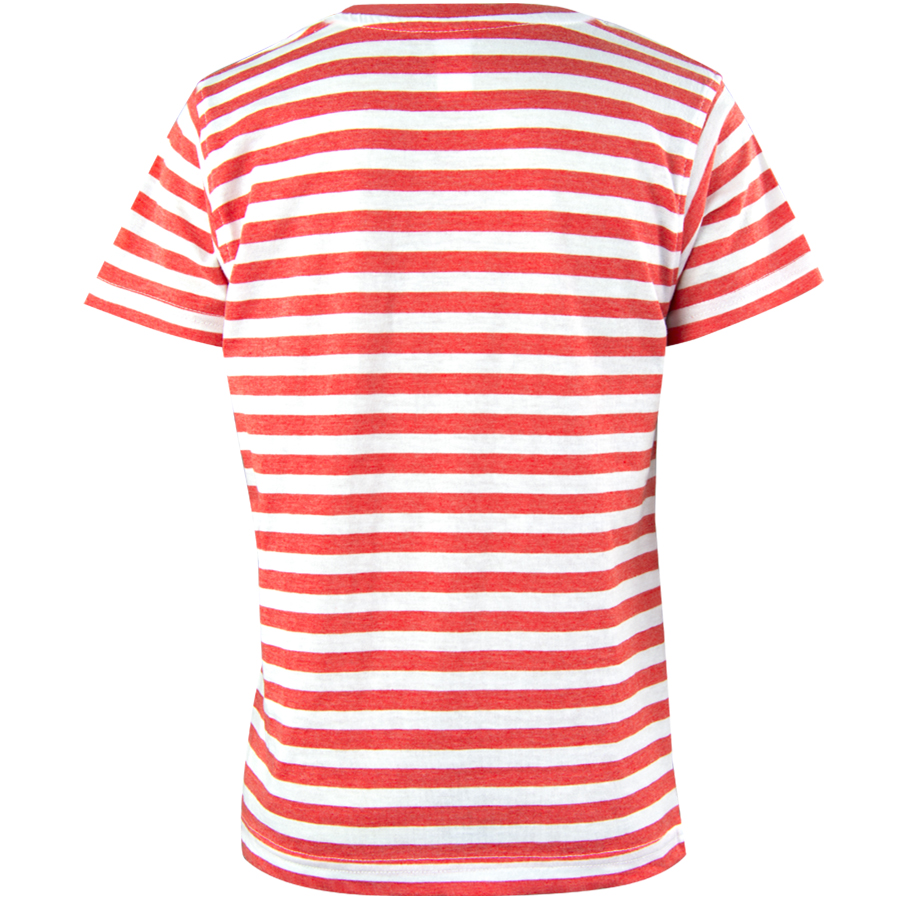 Dětské námořnické tričko Dirk - červenobílé pruhy