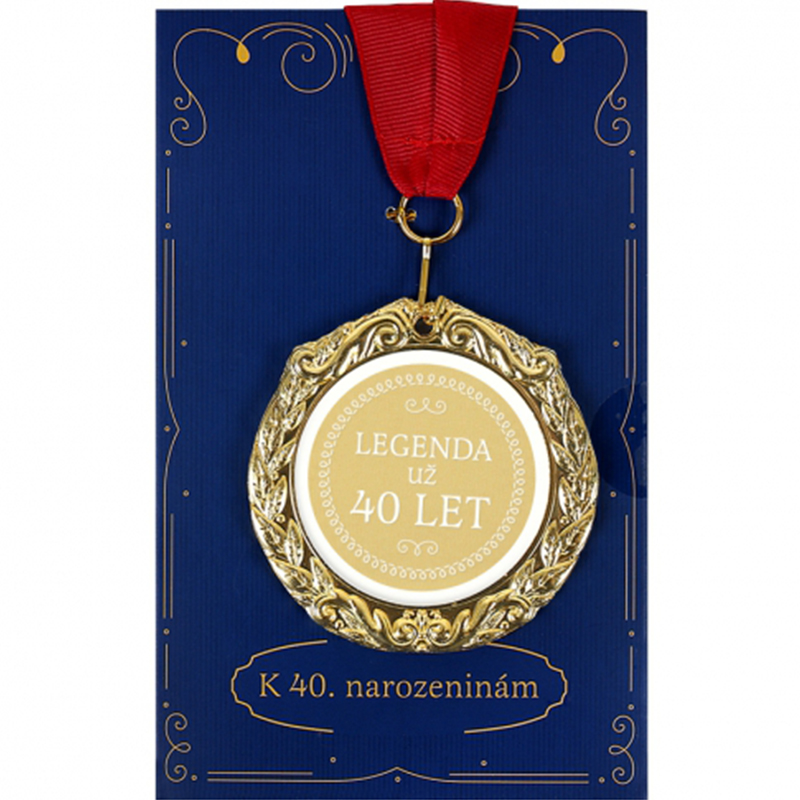 Medaile s přáním - 40 let