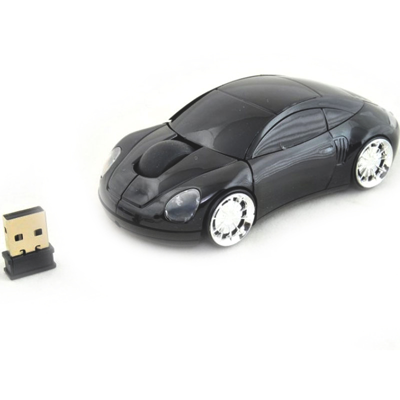 Bezdrátová počítačová myš - Černé auto