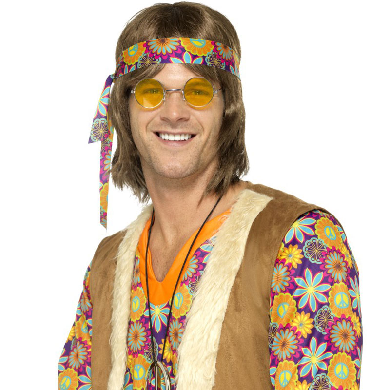 Hippies brýle - žluté lenonky