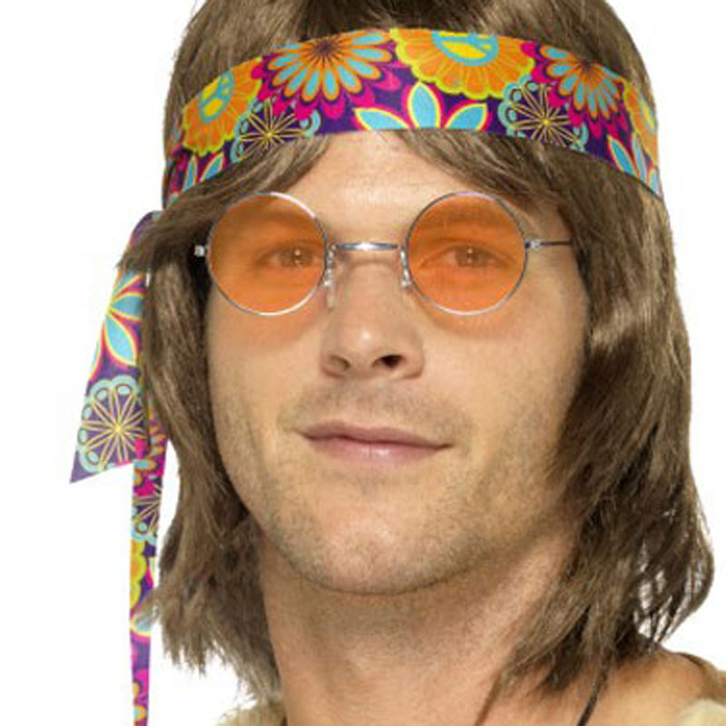 Hippies brýle - oranžové lenonky