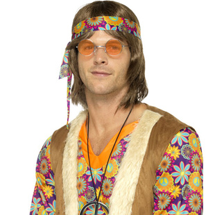 Hippies brýle - oranžové lenonky