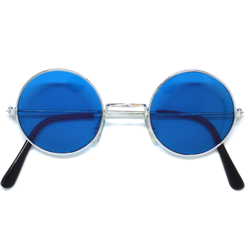 Hippies party brýle - lenonky modrá skla