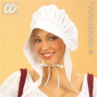 Bílá čepice venkovské ženy ze středověku
