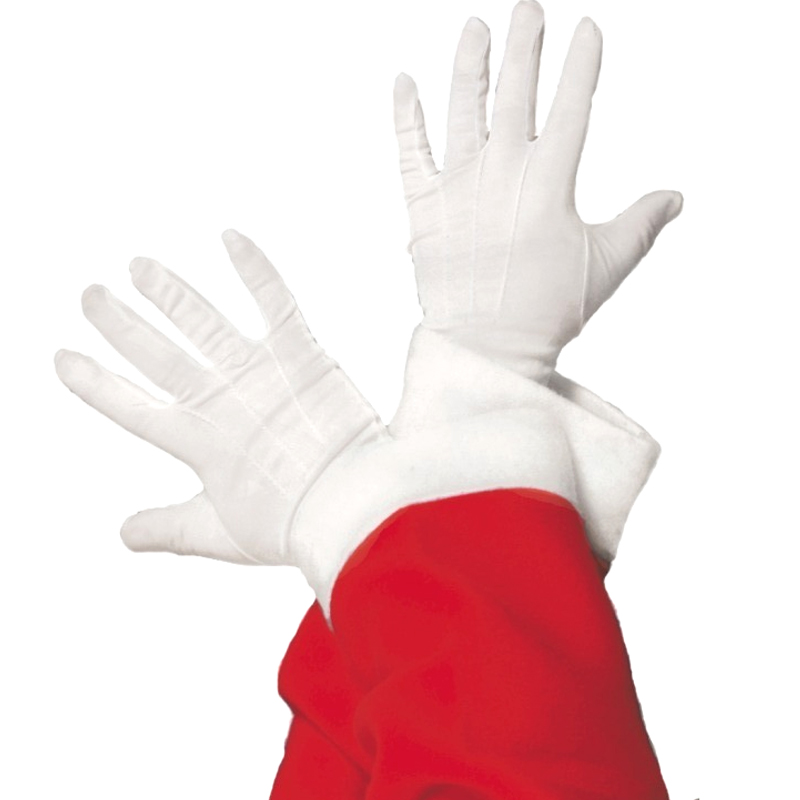 Bílé rukavice Santa - Mikuláš - Anděl