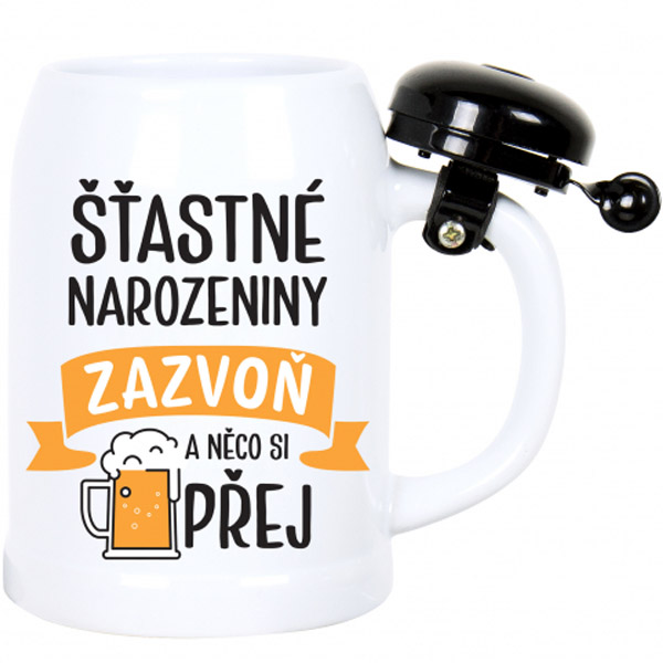 Korbel se zvonkem - Šťastné narozeniny