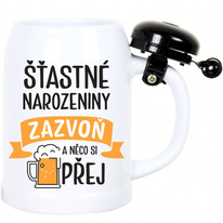 Korbel se zvonkem - Šťastné narozeniny